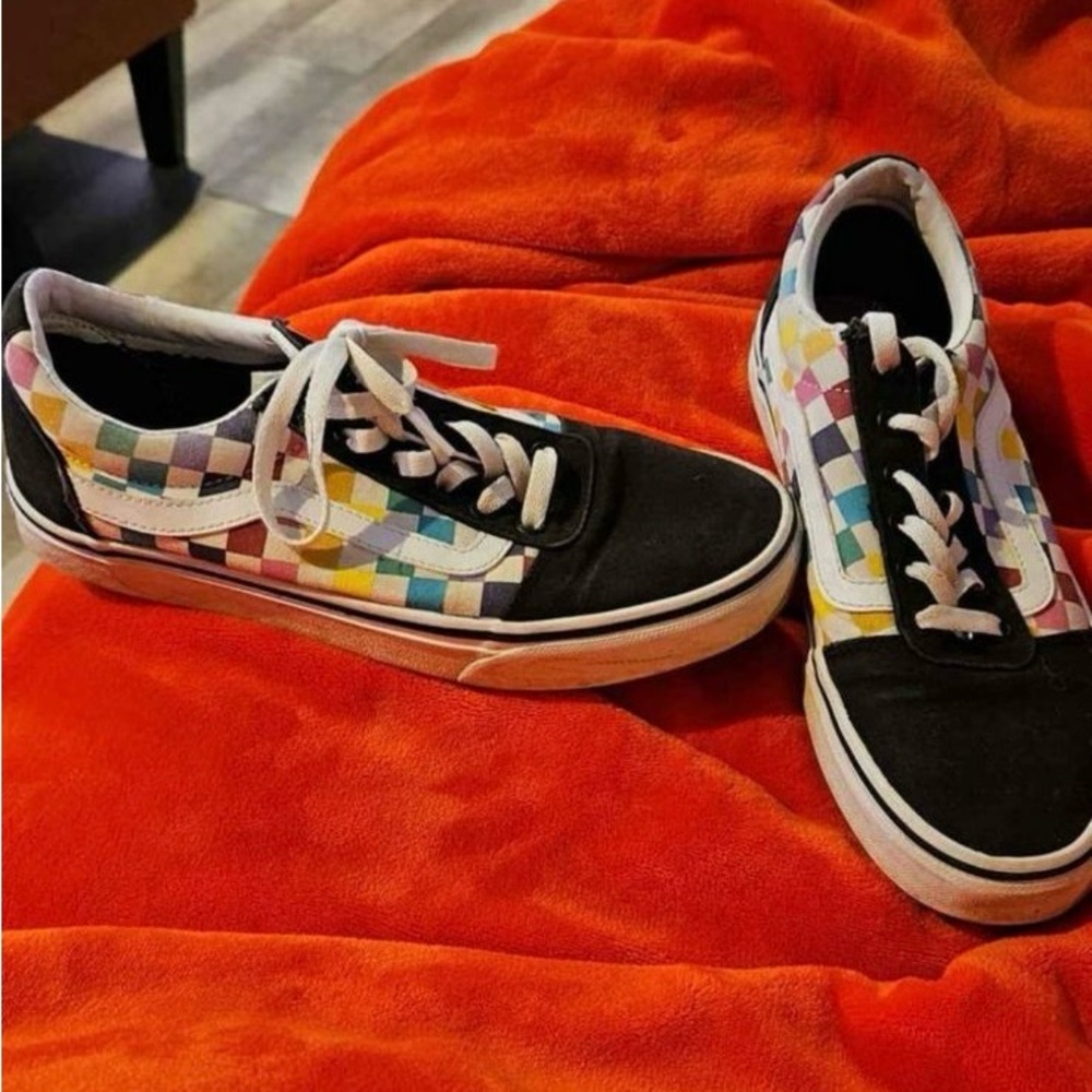 Colored Checkered Vans